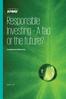 Responsible Investing A fad or the future? Investment Advisory