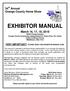 EXHIBITOR MANUAL. McCarey Exposition Management, Inc. Friday, March 16 3pm-9pm 388 East Main Street Saturday, March 1710am-8pm