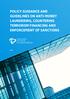 POLICY GUIDANCE AND GUIDELINES ON ANTI-MONEY LAUNDERING, COUNTERING TERRORISM FINANCING AND ENFORCEMENT OF SANCTIONS