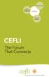 REGULATORS LIFE INSURANCE COMPANIES CEFLI INDUSTRY EXPERTS CEFLI. The Forum That Connects