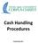 Cash Handling Procedures