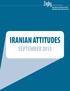 IRANIAN ATTITUDES SEPTEMBER 2013