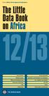 2012/13 THE LITTLE DATA BOOK ON AFRICA