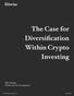 The Case for Diversification Within Crypto Investing