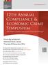 12th Annual Compliance & Economic Crime Symposium