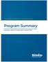 Program Summary. Kentucky Deferred Compensation