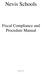 Nevis Schools. Fiscal Compliance and Procedure Manual