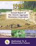 Annual Report of The Ontario Aggregate Resources Corporation