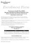 Enrollment Form. Prominence Health Plan (HMO) Nevada Individual Enrollment Request Form