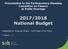 2017/2018 National Budget