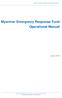 Myanmar Emergency Response Fund Operational Manual