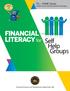FINANCIAL LITERACY for Self Help Group