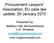 Procurement Lawyers Association; EU case law update; 26 January 2010