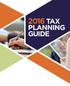 2016 TAX PLANNING GUIDE