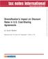 Diversification s Impact on Discount Rates in U.S. Cost-Sharing Agreements