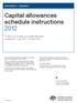 Capital allowances schedule instructions 2012