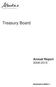 Treasury Board Annual Report