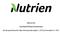 Nutrien Ltd. Consolidated Financial Statements. For the period from the date of incorporation (June 2, 2017) to December 31, 2017