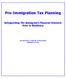 Pre-Immigration Tax Planning