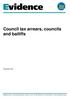 Council tax arrears, councils and bailiffs