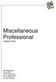 Miscellaneous Professional Liability Policy