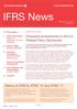 IFRS News. Proposed amendments to IAS 24, Related Party Disclosures. Status of IFRS 8, IFRIC 10 and IFRIC 11. Shedding light on the IASB s activities*