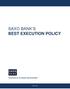 SAXO BANK S BEST EXECUTION POLICY