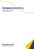 Company investing. Your company guide to investing with Standard Life International