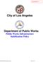 City of Los Angeles. Department of Public Works Public Works Infrastructure Stabilization Policy. Transmittal No. 7