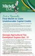 Just a Reminder... Final Month to Claim Undeliverable Capital Credits. Georgia Agricultural Tax Exemption Expires Dec. 31 VOL. 54 NO.