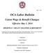 OCA Labor Bulletin. Union Wage & Benefit Changes. Effective May 1, 2014 HIGHWAY / HEAVY MASTER AGREEMENT