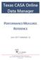 Texas CASA Online Data Manager