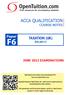 ACCA QUALIFICATION COURSE NOTES