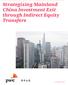 Strategizing Mainland China Investment Exit through Indirect Equity Transfers