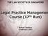 Legal Practice Managemen Course (17 th Run)