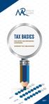 TAX BASICS FOR NEWLY INCORPORATED COMPANIES COMPANY TAX OBLIGATIONS
