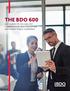 THE BDO SURVEY OF CEO AND CFO COMPENSATION PRACTICES OF 600 MID-MARKET PUBLIC COMPANIES