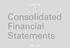 CHAPTER 4. Consolidated Financial Statements
