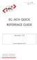 EG-ACH QUICK REFERENCE GUIDE