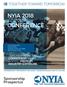NYIA Sponsorship Prospectus. Together toward tomorrow. demonstrate your commitment while gaining premium