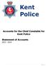 Accounts for the Chief Constable for Kent Police