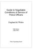 Guide to Negotiable Conditions of Service of Police Officers. England & Wales