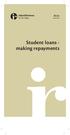 Student loans - making repayments