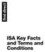 ISA Key Facts and Terms and Conditions