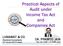 Practical Aspects of Audit under Income Tax Act and Companies Act