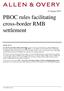 PBOC rules facilitating cross-border RMB settlement