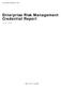 Enterprise Risk Management Credential Report