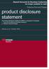 product disclosure statement
