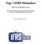 Top 7 IFRS Mistakes. That You Should Avoid. Silvia of IFRSbox.com