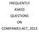 FREQUENTLY ASKED QUESTIONS ON COMPANIES ACT, 2013